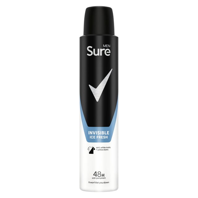 Sure Men Antiperspirant Deodorant Invisible Ice Aerosol thumbnail 2