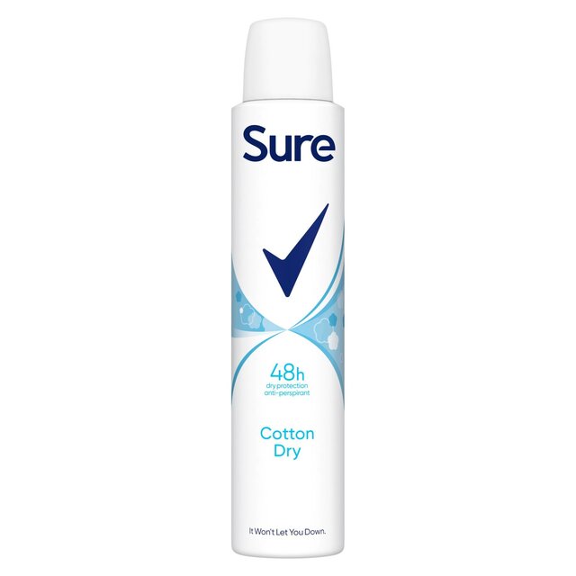 Sure Women Antiperspirant Deodorant Cotton Dry Aerosol thumbnail 9