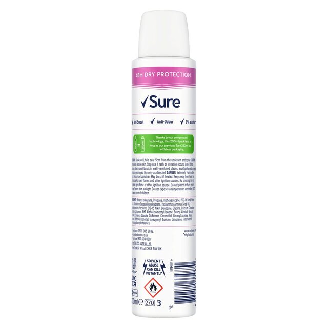 Sure Women Crystal Invisible Pure Spray Anti-Perspirant Deodorant thumbnail 3