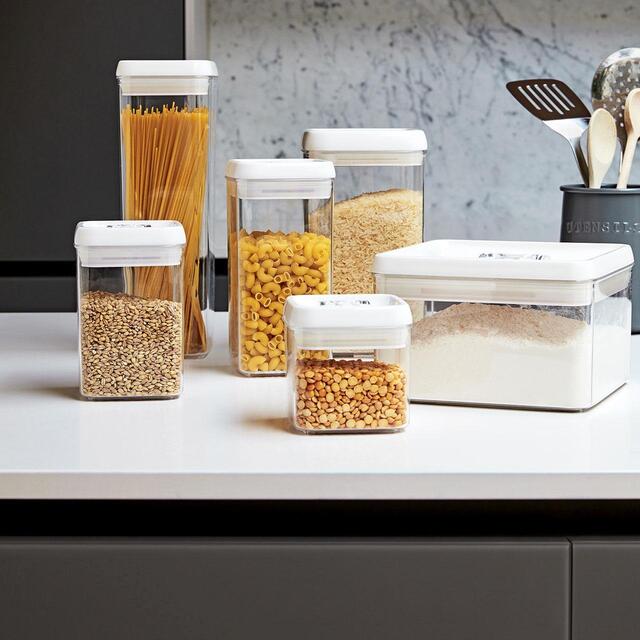 M&S Collection 4.4L Rectangular Flip-Tight Food Storage 'One Size White Mix thumbnail 3