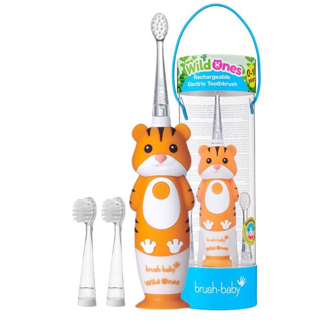 Brush-Baby Kids WildOnes Electric Toothbrush Toby Tiger