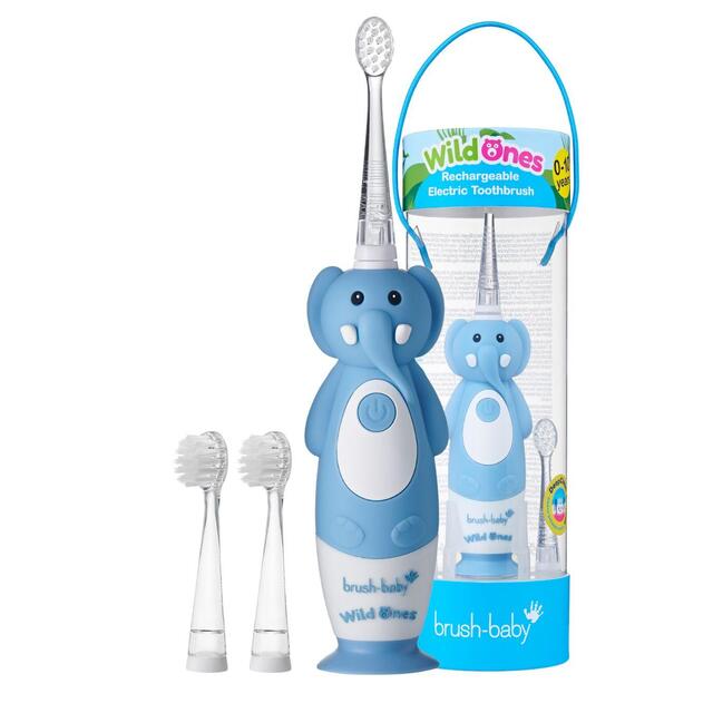 Brush-Baby Kids WildOnes Electric Toothbrush Evie Elephant