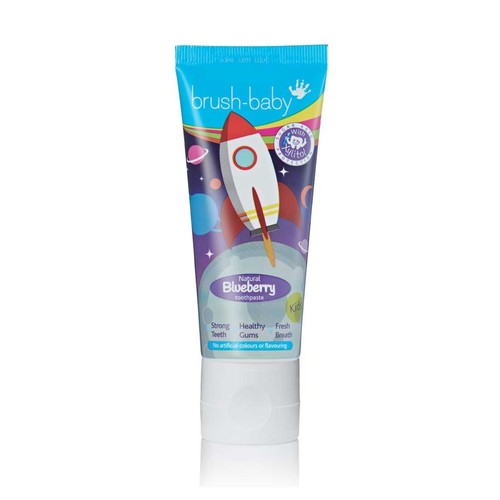 Brush-Baby Kids Natural Blueberry flavoured  Rocket Toothpaste