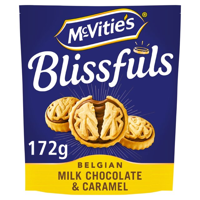 McVitie's Blissfuls Belgian Milk Chocolate & Caramel Biscuits