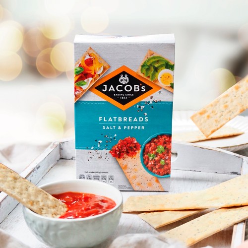 Jacob's Flatbread Salt & Pepper Crackers thumbnail 3