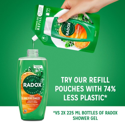 Radox Feel Refreshed Mood Boosting Shower Gel thumbnail 2