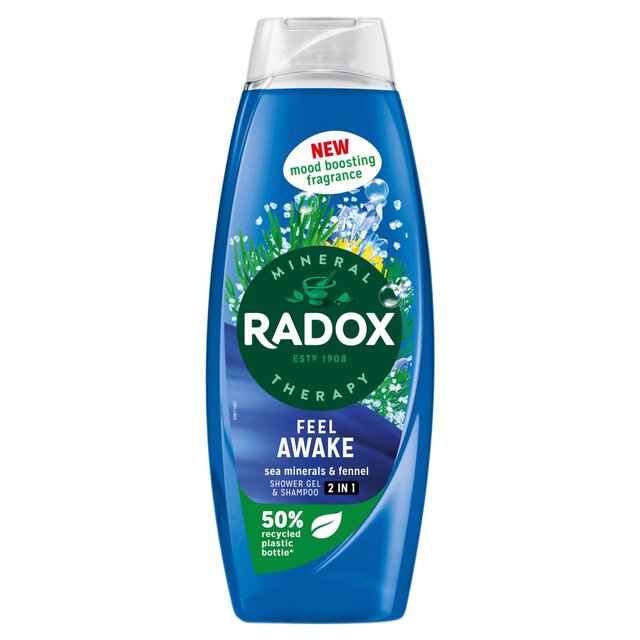 Radox Feel Awake Mood Boosting 2-in-1 Shower Gel & Shampoo thumbnail 2