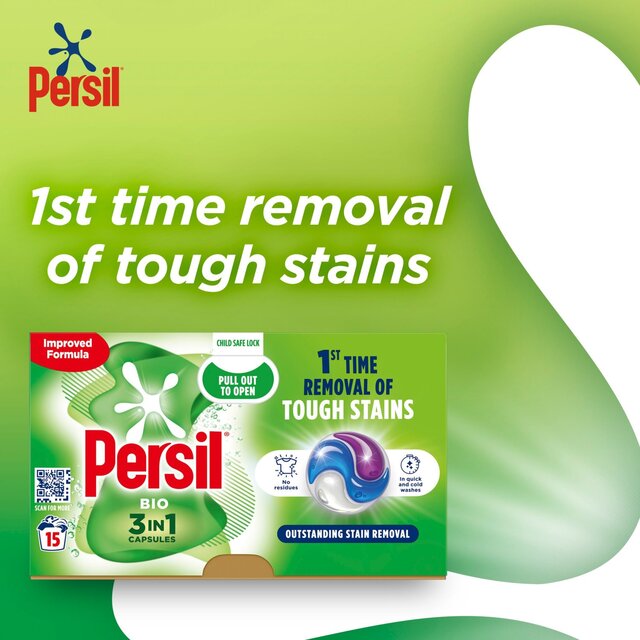 Persil 3 in 1 Laundry Washing Capsules Bio thumbnail 2