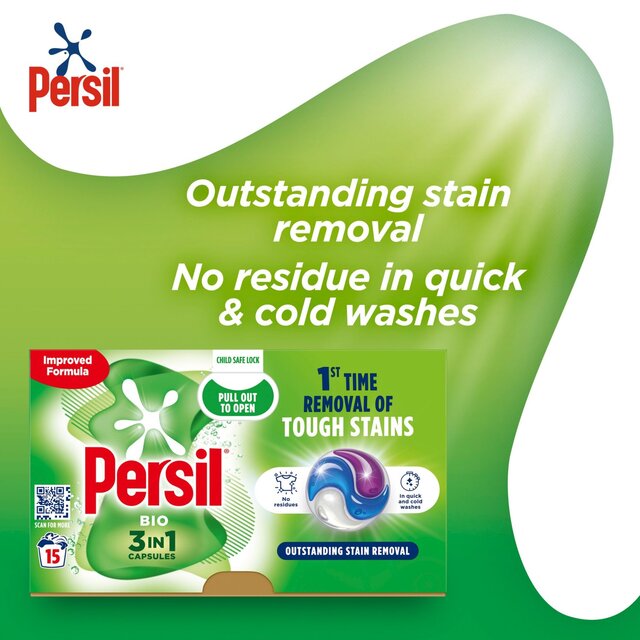 Persil 3 in 1 Laundry Washing Capsules Bio thumbnail 5