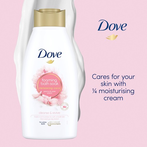 Dove Bubble Bath Soak Renewing Care Peony & Rose thumbnail 2