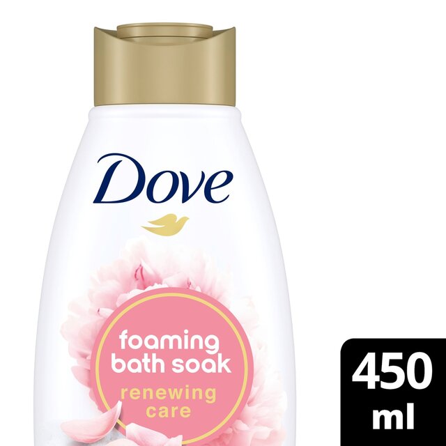 Dove Bubble Bath Soak Renewing Care Peony & Rose