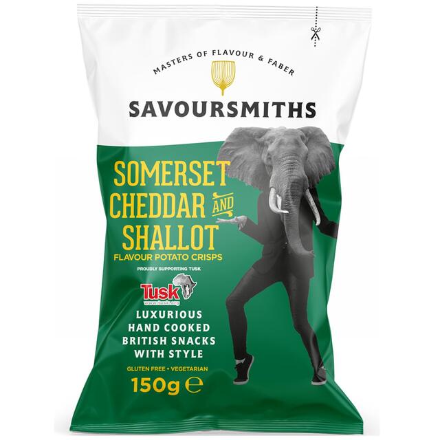 Savoursmiths Somerset Cheddar & Shallot Luxury Crisps