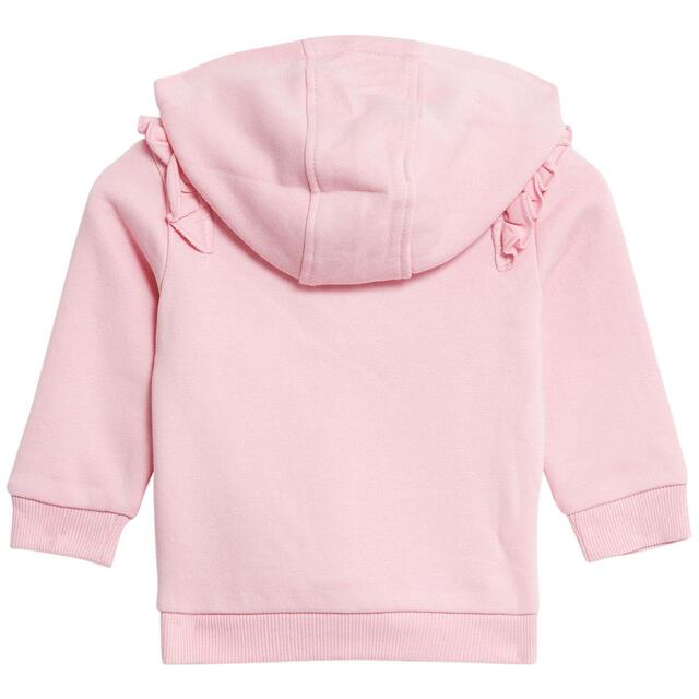 M&S Girls Cotton Rich Hoodie, 3-6 M, Pink thumbnail 2