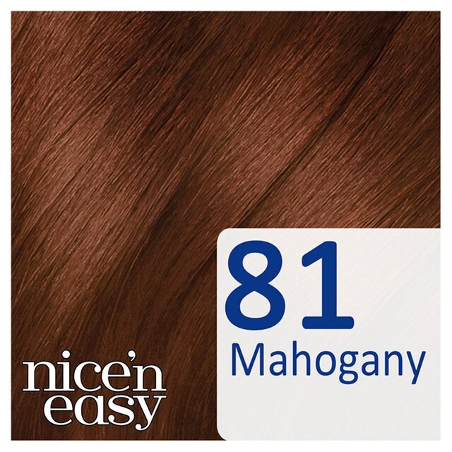 Clairol Nice'n Easy No Ammonia Hair Dye, 81 Mahogany thumbnail 3