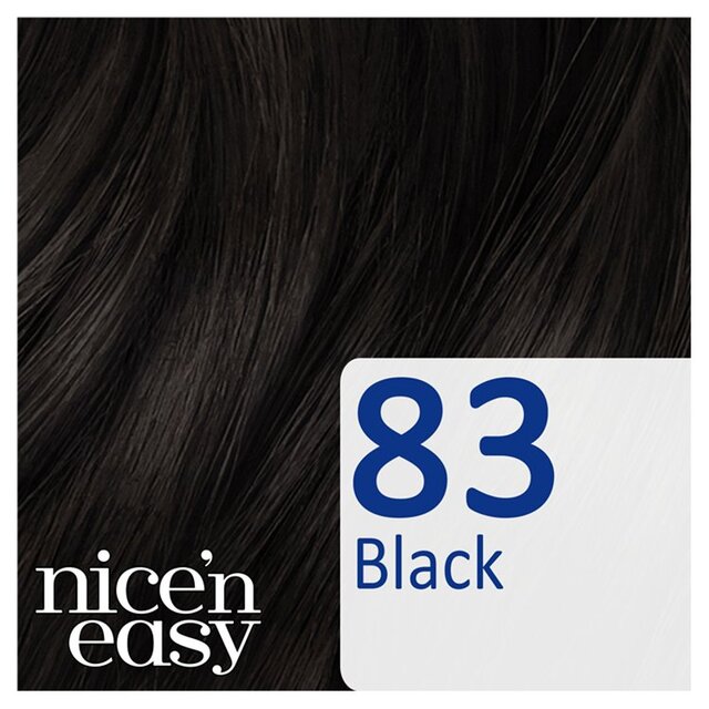 Clairol Nice'n Easy No Ammonia Hair Dye, 83 Natural Black thumbnail 2
