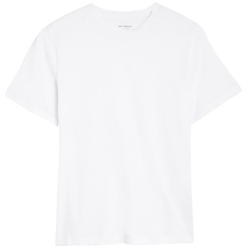 M&S Womens Collection Pure Cotton Everyday Fit T-Shirt, 8, White