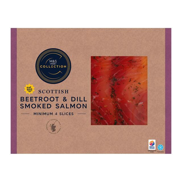 M&S Collection Beetroot & Dill Smoked Salmon