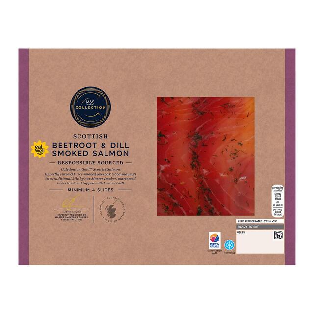 M&S Collection Beetroot & Dill Smoked Salmon thumbnail 2