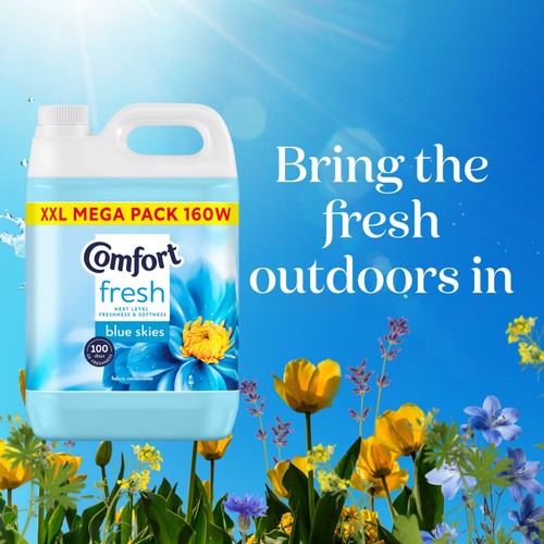 Comfort Fresh Fabric Conditioner Blue Skies 160 Washes thumbnail 5