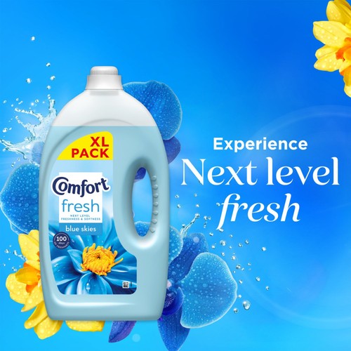 Comfort Fresh Blue Skies Fabric Conditioner 80 Washes thumbnail 2