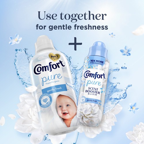 Comfort Pure Gently Fresh Sensitive Fabric Conditioner 31 Washes thumbnail 4
