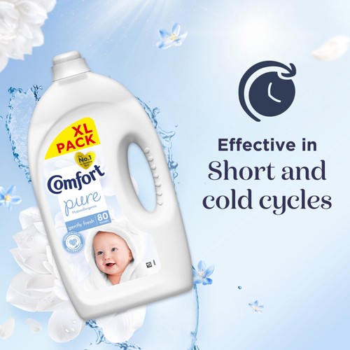 Comfort Sensitive Skin Fabric Conditioner Pure 80 Washes thumbnail 2