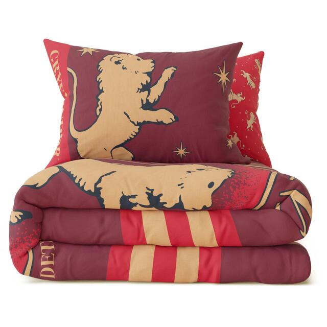 M&S Gryffindor Bedset, Single, Burgundy