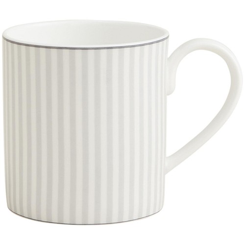 M&S Collection Hampton Stripe Mug, One Size, Grey Mix