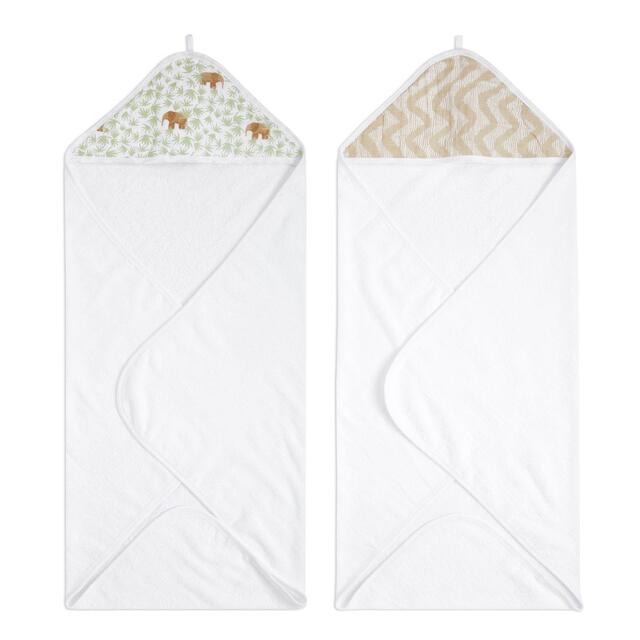 Aden+Anais essentials 2 pack hooded towel tanzania thumbnail 2