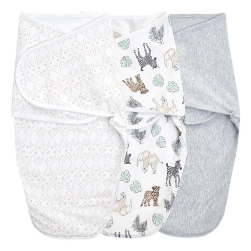 Aden+Anais essentials easy swaddle wrap 1.0 TOG 3 pack toile (0-3months) thumbnail 2