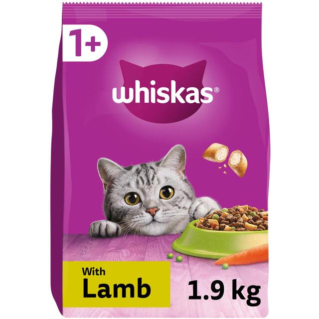 Whiskas Adult 1+ Cat Food Dry with Lamb