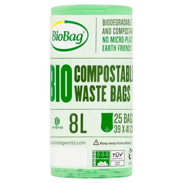 Biobag 8L Compostable Bin Liners