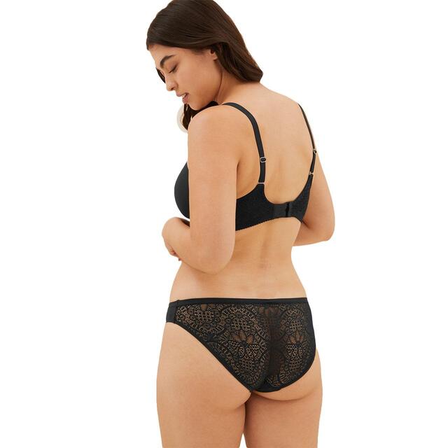 M&S Body Lace Bikini Knickers, 3 Pack, 8-18, Black thumbnail 3