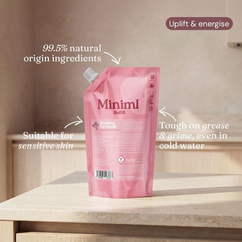 Miniml Washing Up Liquid Rhubarb & Lemon thumbnail 3