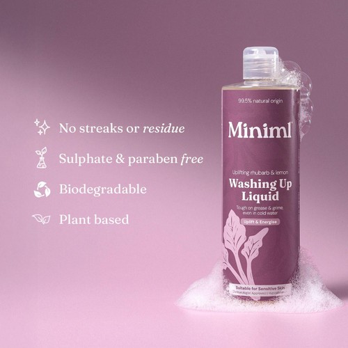Miniml Washing Up Liquid Rhubarb & Lemon thumbnail 4