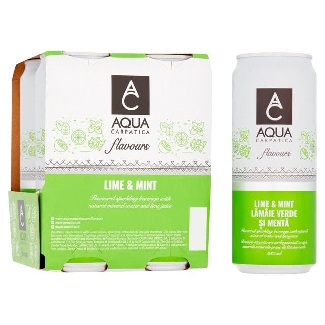 AQUA Carpatica Sparkling Flavours Lime & Mint