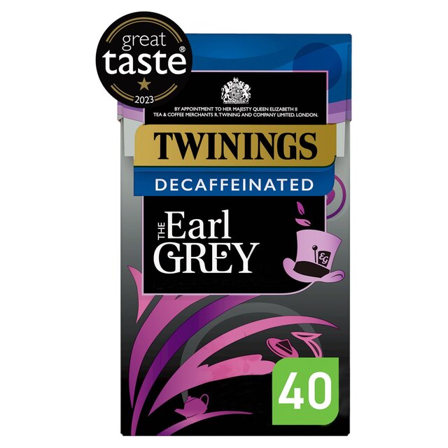 Twinings Decaffeinated Earl Grey Tea 40 Tea Bags