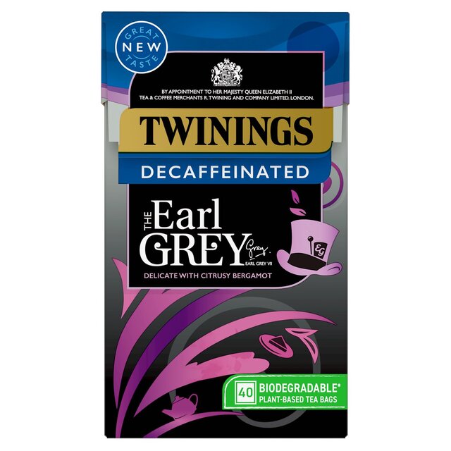 Twinings Decaffeinated Earl Grey Tea 40 Tea Bags thumbnail 2