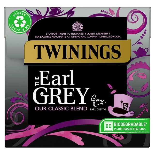 Twinings Earl Grey Tea 80 Tea Bags thumbnail 2