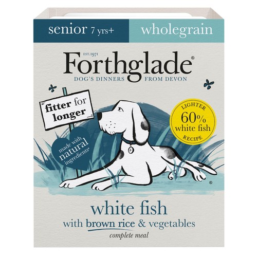 Forthglade Senior Natural Brown Rice Wet Dog Food White Fish 7 yrs+ thumbnail 2