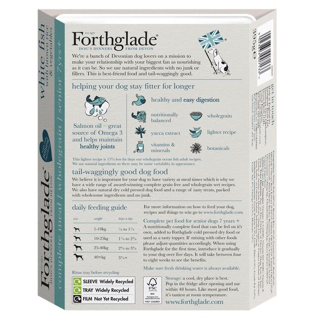 Forthglade Complete Senior Whole Grain White Fish with Brown Rice & Veg thumbnail 3