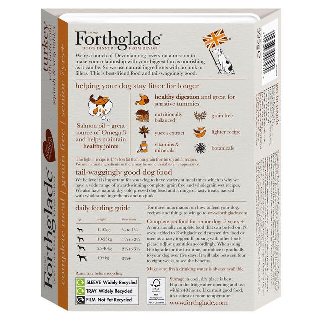 Forthglade Complete Senior Grain Free Turkey with Butternut Squash & Veg thumbnail 3