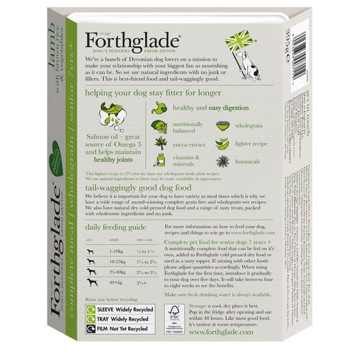 Forthglade Senior Natural Brown Rice Wet Dog Food Lamb 7 yrs+ thumbnail 3