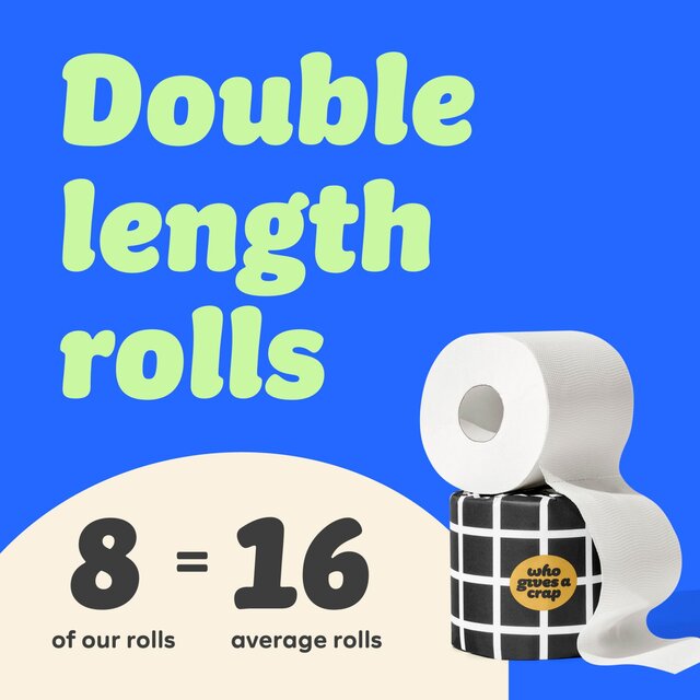 Who Gives A Crap Extra Soft Double Length Toilet Roll thumbnail 2