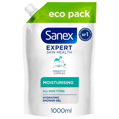 Sanex Expert Skin Health Moisturising Body Wash Shower Gel Refill