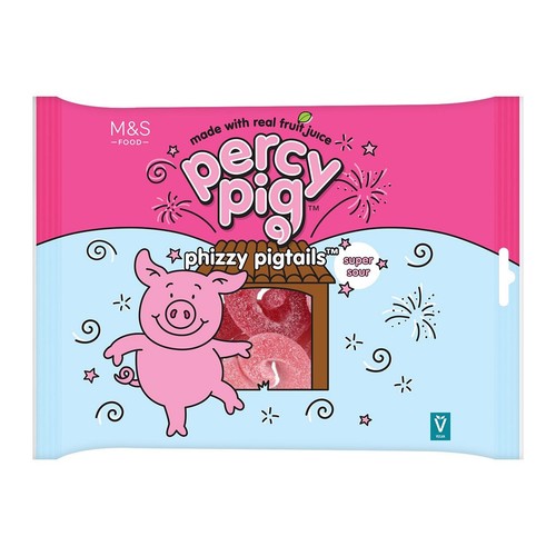 M&S Percy Pig Large Phizzy Pigtails