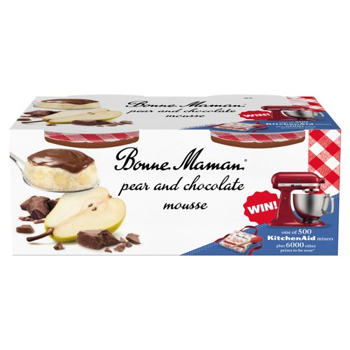 Bonne Maman Pear and Choc Mousse Dessert
