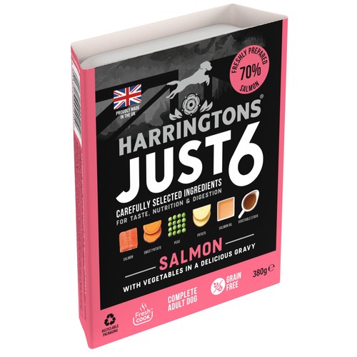 Harringtons Dog Just 6 Wet Salmon thumbnail 6