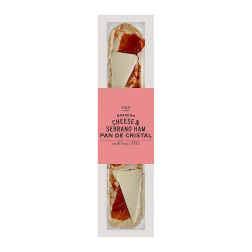M&S Collection Spanish Serrano Ham & Smoked Cheese Pan De Cristal thumbnail 3