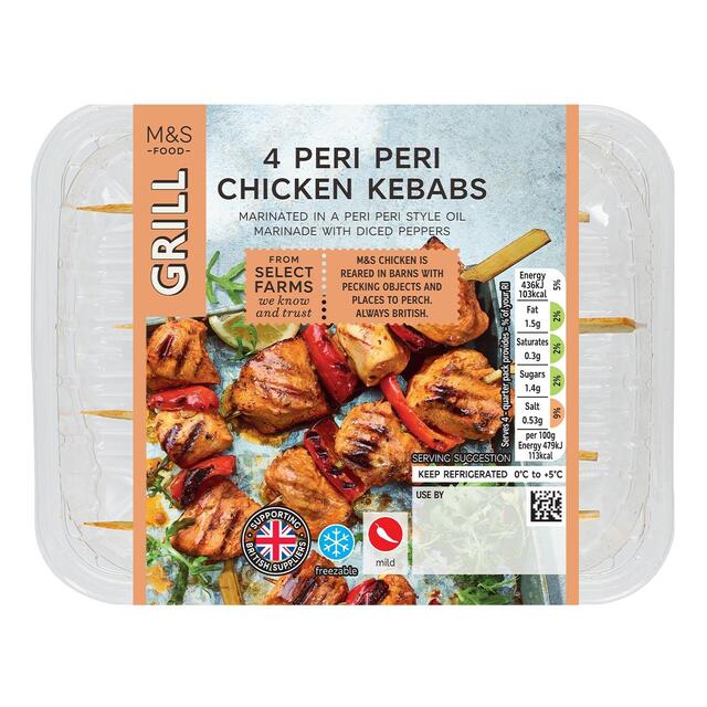 M&S Peri Peri Diced Chicken Breast Kebab thumbnail 2